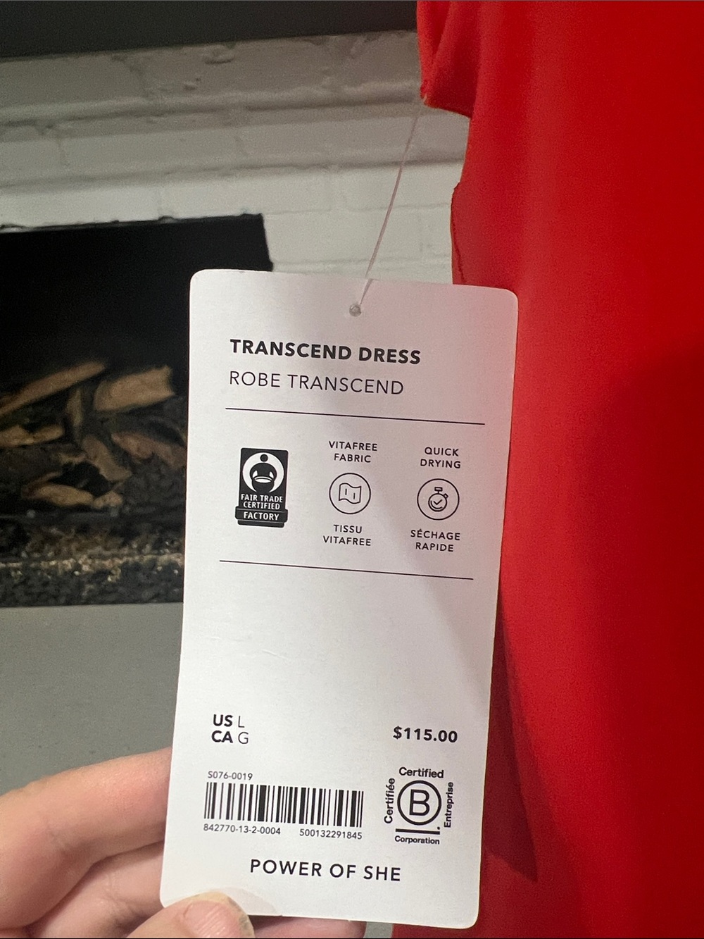 Athleta Red Sleeveless Transend Collection Dress - Picture 6 of 6
